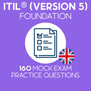 160 ITIL (version 5) Foundation mock exam questions prepared by Value Insights, bundled into 4 separate exams with 40 questions in each to simulate the official ITIL (version 5) Foundation exam.
